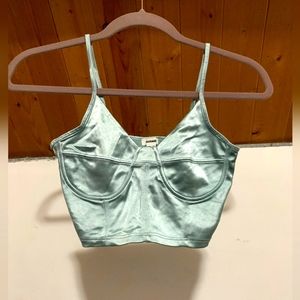Garage Satin Bustier Cropped Tank size XS